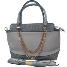 New Look Grey Snakeskin Effect
