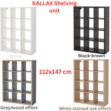 IKEA KALLAX Shelving Unit White 112x147cm Storage Display Bookcase Cube Organize