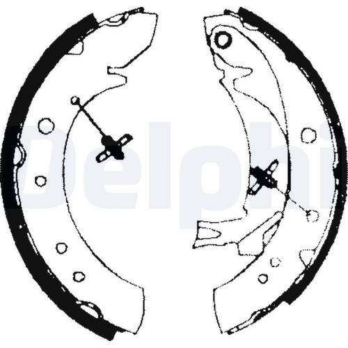 Brake shoe set - shoe, delphi