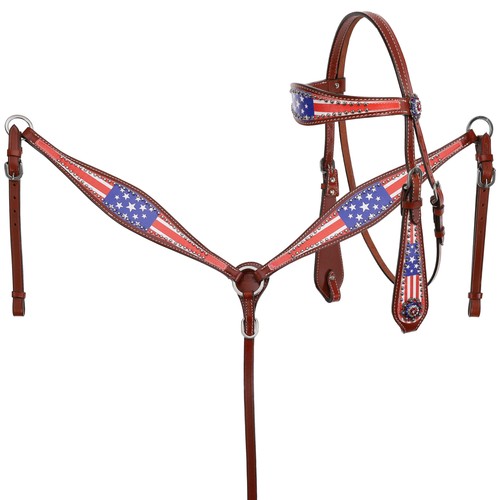 Showman american flag leather - showman,