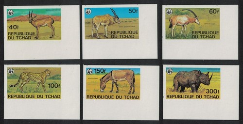 Endangered animals imperf - endangered, 6v