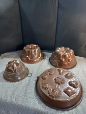 copper jelly moulds vintage X