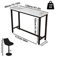 Luxury Slim Long Bar Table