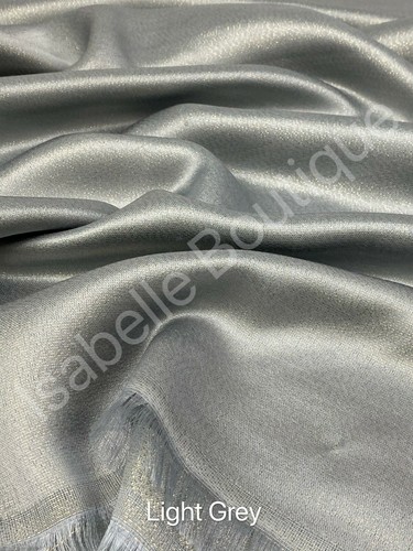 Silk shining plain scarf - shining,