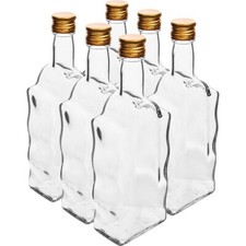 Glass Bottles Wave Shape 500ml