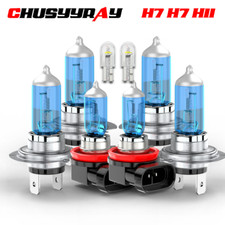 For Audi A4 B8 2007-2016 H7 100W Headlight 6000K White HID Fog Side Light Bulbs