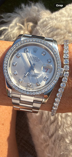 Rolex datejust diamond - diamond, bezel