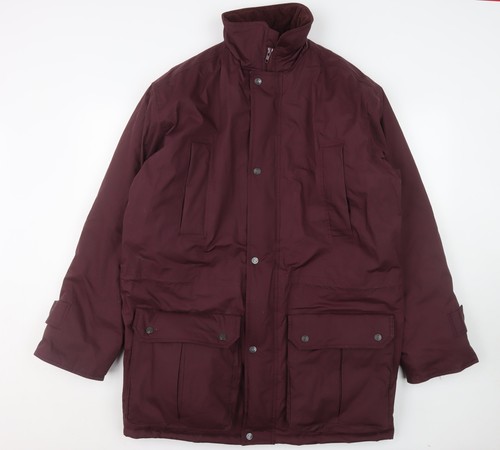 Bhs men burgundy - parka, coat