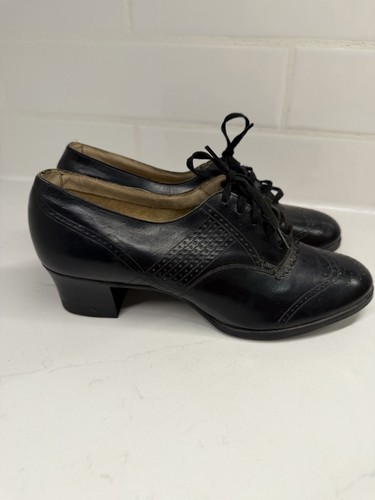 Vintage womens black heels - vintage,