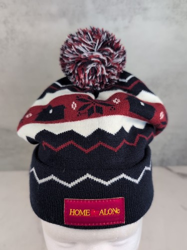 Home alone knit beanie - beanie, w/pom