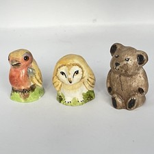 3 Character Ceramic Thimbles