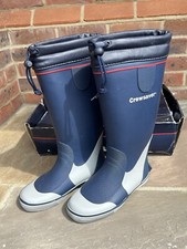 Crewsaver Long Sailing Boots, Navy Blue - Boxed - UK 3 / EU 36 (New/Tatty Box)