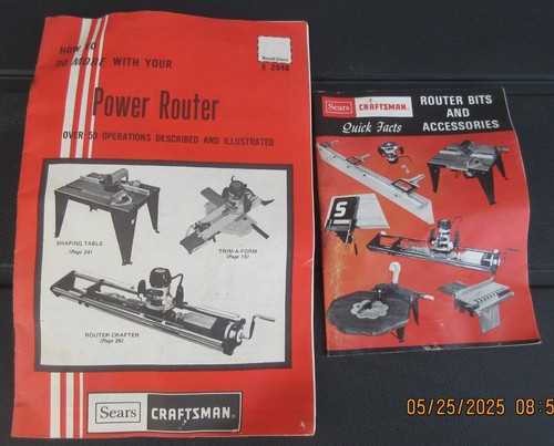 Vintage craftsman router bits - vintage,