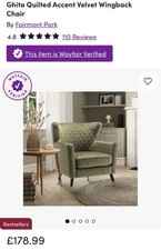 Ghita Quilted Accent Velvet