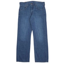 LEVIS 569 Jeans Loose Straight Fit Blue Denim Trousers Mens W32 L30