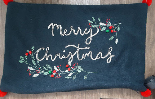 Christmas cushion cover - cushion,