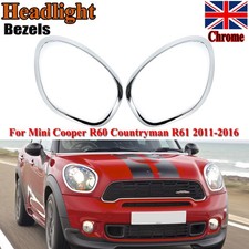 1pair chrome headlight trim - chrome,