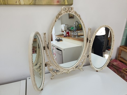 Vintage oval triple panel - vintage,