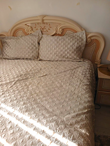 6pc bedroom set beige light - bedroom,