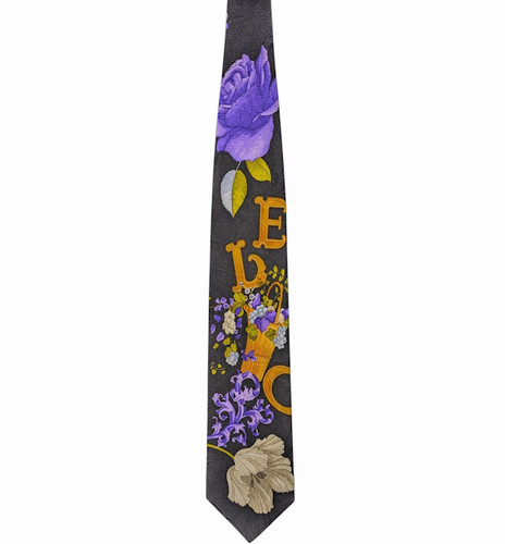 Leonard paris silk tie deco - silk,