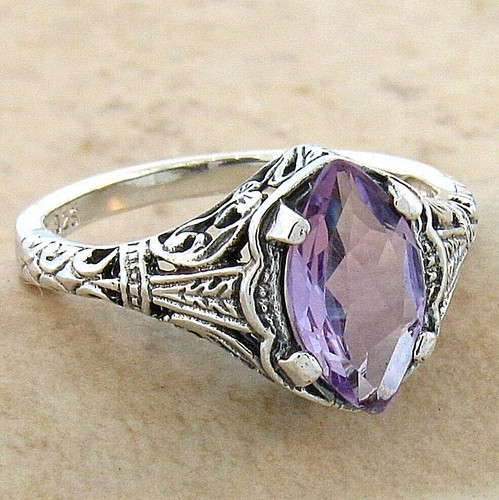 Natural amethyst 925 sterling - natural,
