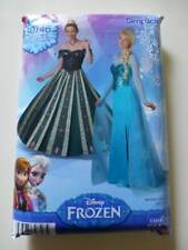 SIMPLICITY S0747 DISNEY FROZEN ANNA+ELSA MISSES' SZ 14-22 COSTUME SEWING PATTERN