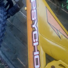 Yellow physco mountain bike 26inch wheels double sus