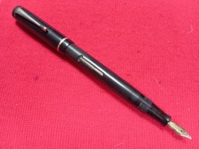 Burnham 55 Fountain Pen. 14ct Gold Flexy Medium/Broad Nib. Lever Fill.  HBR/GT.