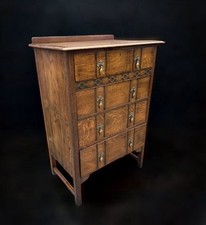 Antique solid oak arts and - solid,