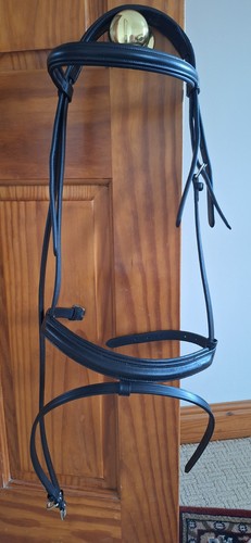 Cavesson black cob size bridle - size,
