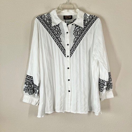 Bob mackie button - button, blouse