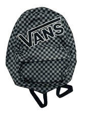 VANS Checkerboard Backpack, Grey/Black/White.