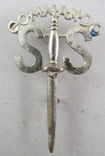 Military White Metal Badge No2