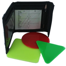 Premium hockey umpire cards in