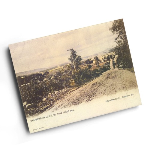 Print vintage maine usa - a6,