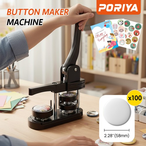Poriya button maker machine - button,