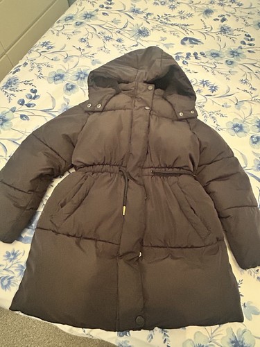 Tesco girls black padded - girls,