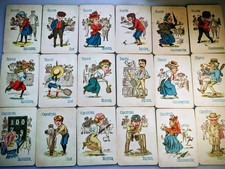 Victorian Old Maid Card Game ~ Six Families with Instructions how to play