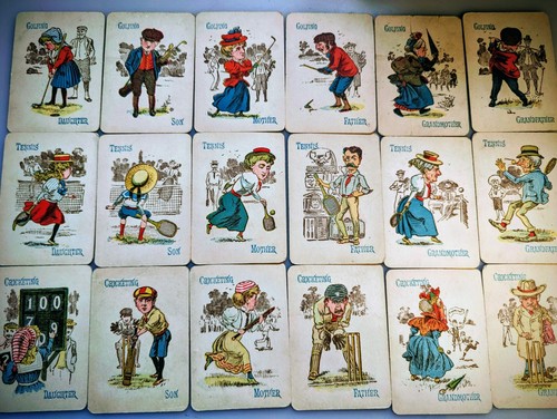 Victorian old maid - card, ~