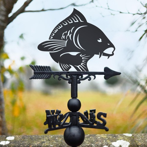 Cast iron koi carp fish - cast,