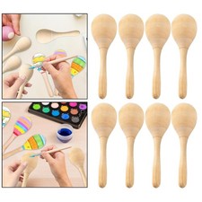8 Pieces Wood Maracas Hand