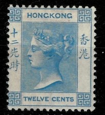 Hong Kong 1865 ☀ 12c / SG12