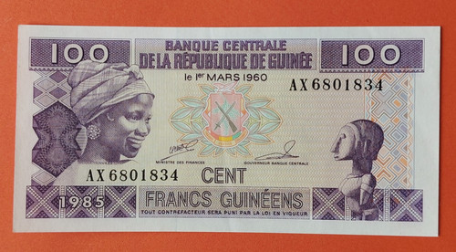 Guinea cent 100 francs - ,