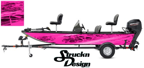 Graphic boat wrap pink - graphic,