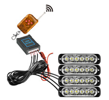 4 x Amber Led Lights Flashing Recovery Truck Van Remote For Ford Transit Custom