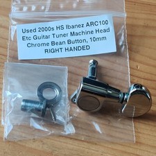 Used 00s Ibanez HS Single 1 Big Bean Tuner Machine Head 10mm Right Handed Chrome