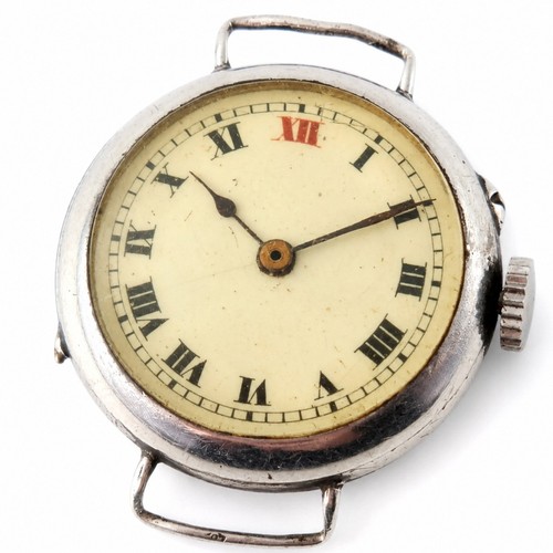1914 silver hallmarked watch - 1914,