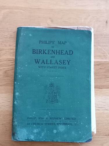 Vintage map birkenhed - vintage, &