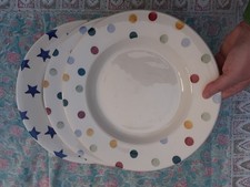 Emma Bridgewater Polka Dot And Blue Stars Dinner Plates