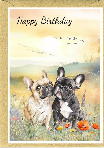 French bulldog frenchie 4 x - french,